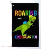 Roaring Into Kindergarten Golf Towel thumb 0