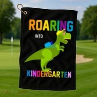 Roaring Into Kindergarten Golf Towel thumb 1