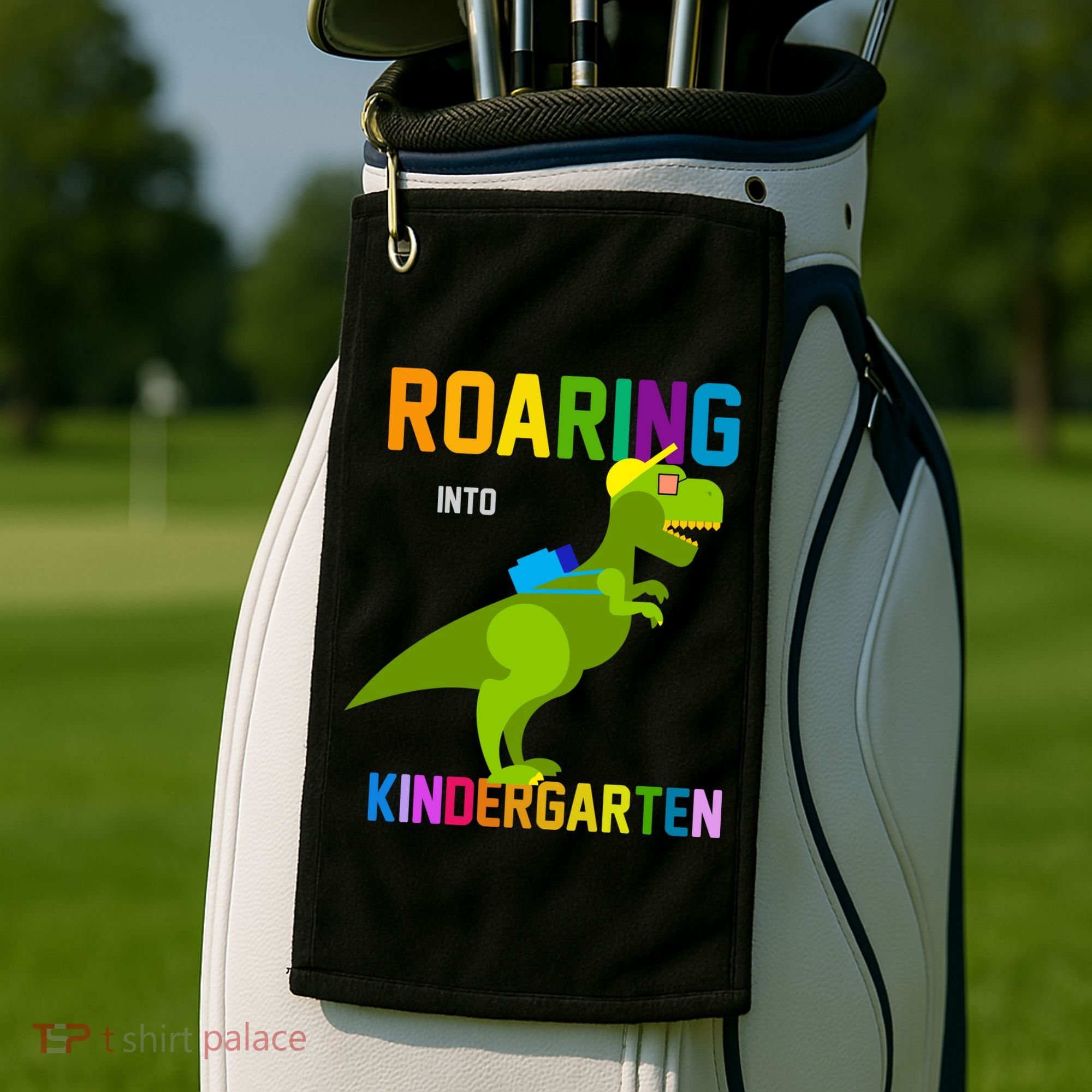 Roaring Into Kindergarten Golf Towel