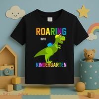 Roaring Into Kindergarten Toddler T-Shirt thumb 3