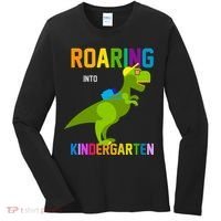 Roaring Into Kindergarten Women's Long Sleeve Shirt thumb 0