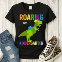 Roaring Into Kindergarten Women's T-Shirt thumb 3