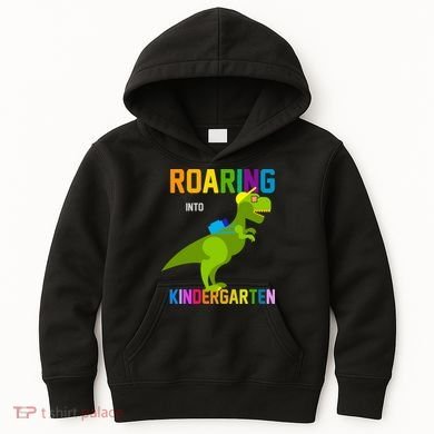 Roaring Into Kindergarten Kids Hoodie
