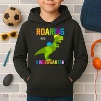 Roaring Into Kindergarten Kids Hoodie thumb 2