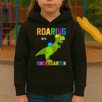 Roaring Into Kindergarten Kids Hoodie thumb 3