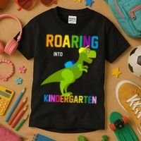 Roaring Into Kindergarten Kids T-Shirt thumb 3