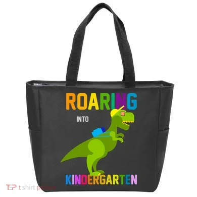 Roaring Into Kindergarten Tote Bag