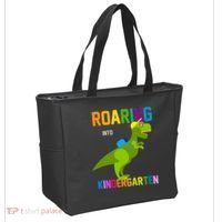 Roaring Into Kindergarten Tote Bag thumb 2