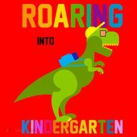 Roaring Into Kindergarten Santa Hat thumb 1