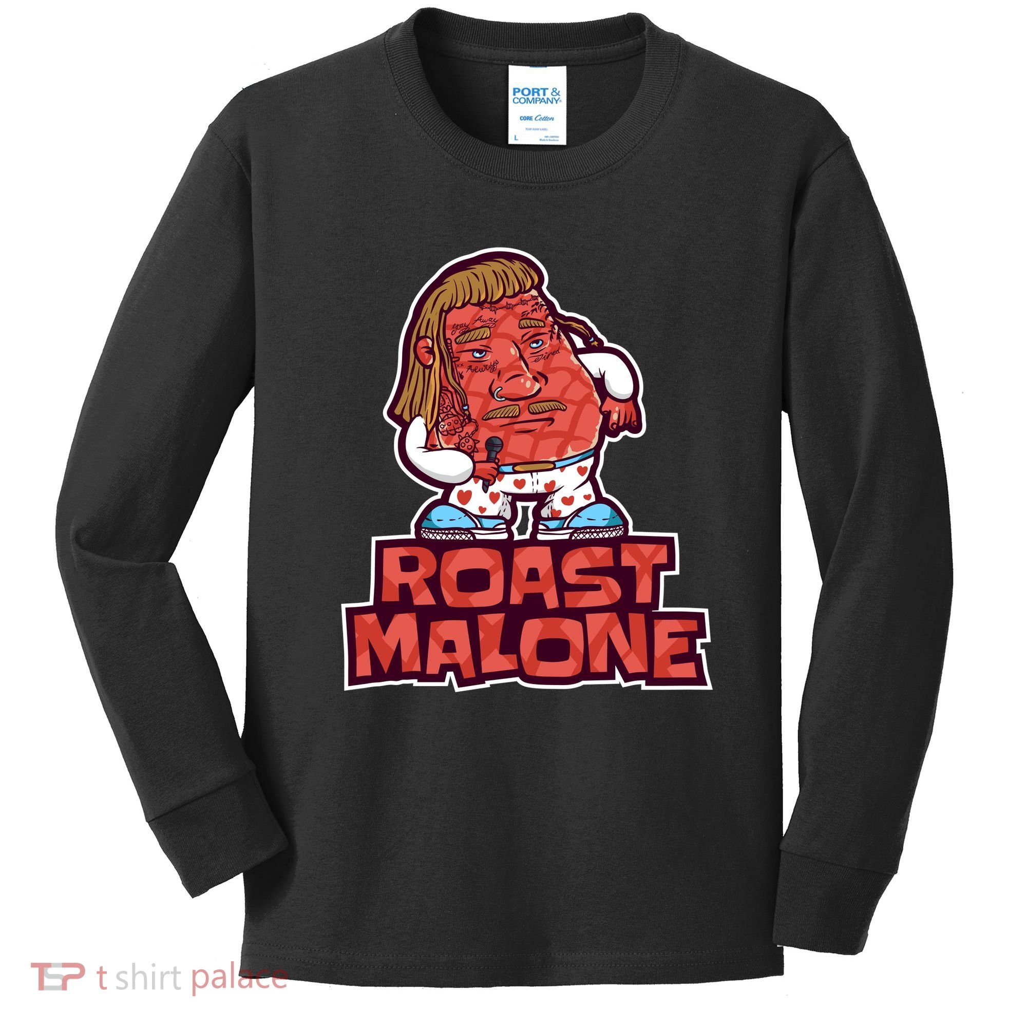 Roast Malone Kids Long Sleeve Shirt