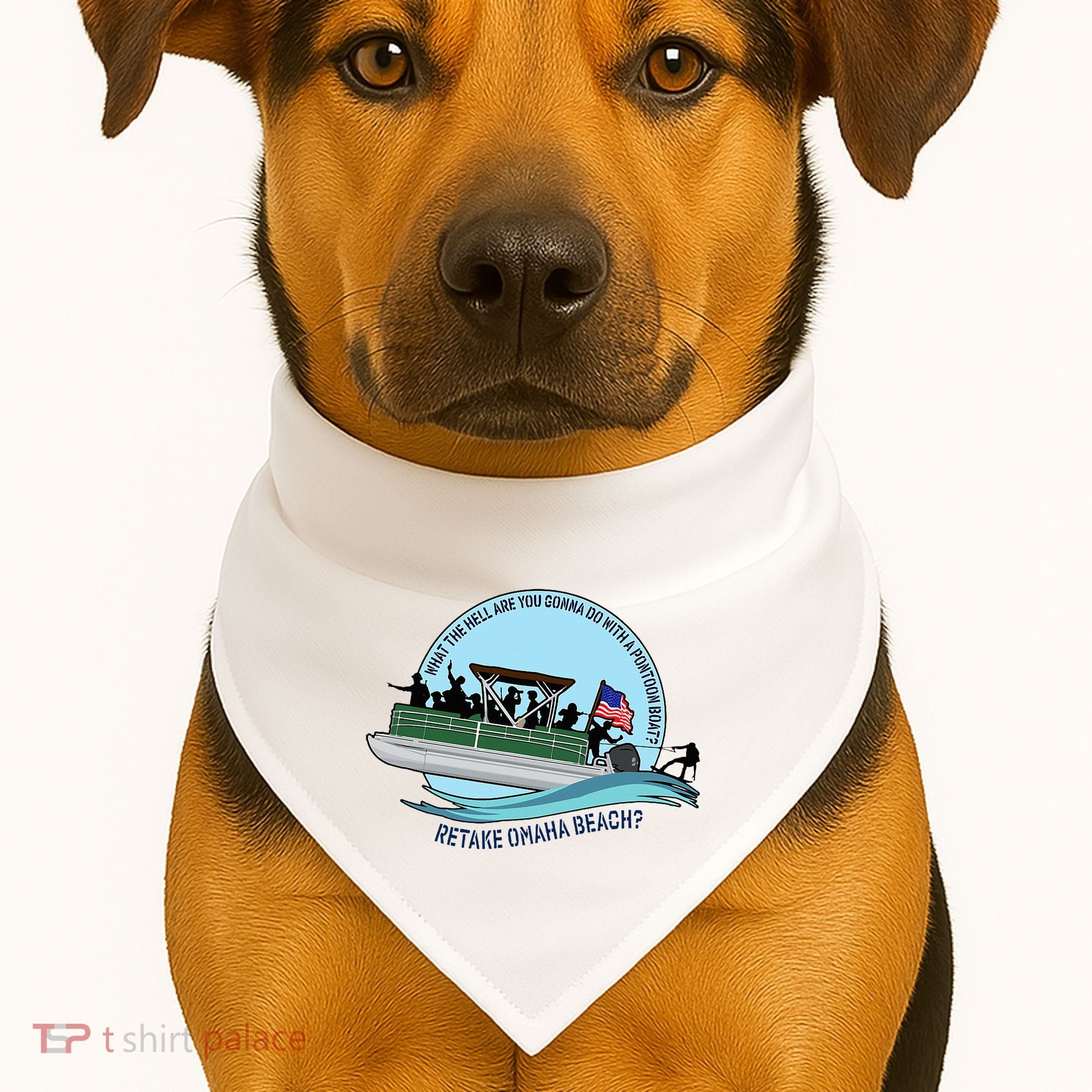 Retake Omaha Beach USA-Made Doggie Bandana