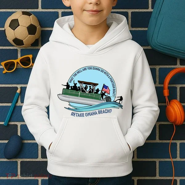 Retake Omaha Beach Kids Hoodie