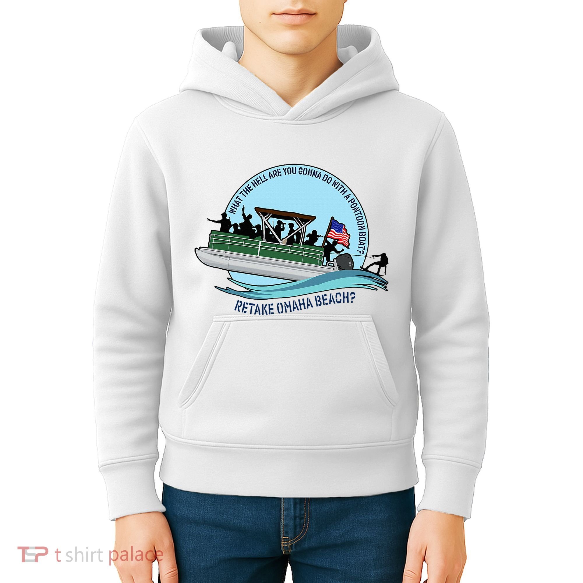 Retake Omaha Beach Kids Hoodie