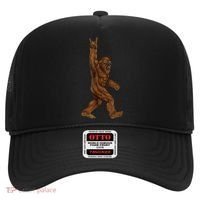 Rock On Bigfoot Sasquatch Loves Rock And Roll Sunglasses On Hat thumb 0
