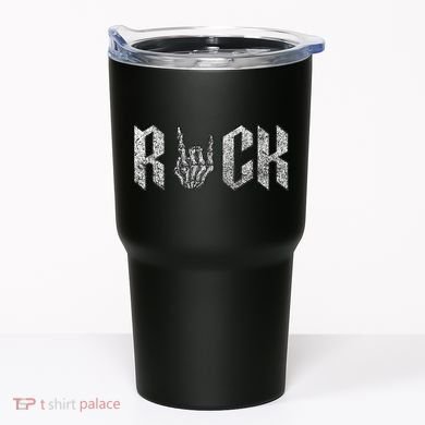 Rock On Band For  Rock And Roll Tumbler