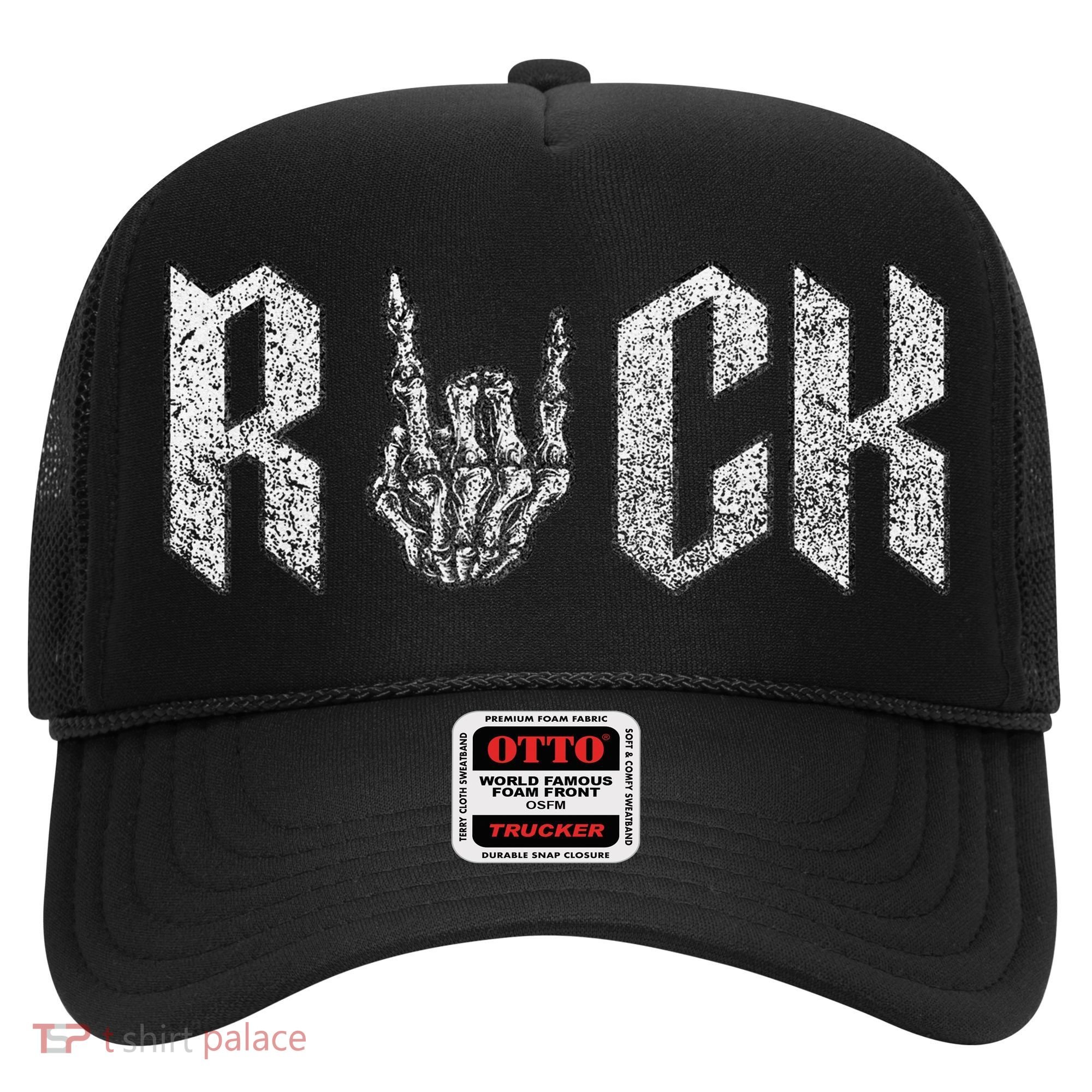Rock On Band For  Rock And Roll Hat