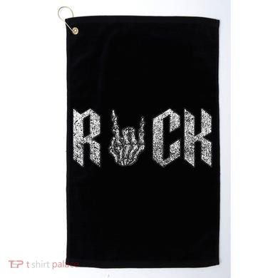 Rock On Band For  Rock And Roll Golf Towel