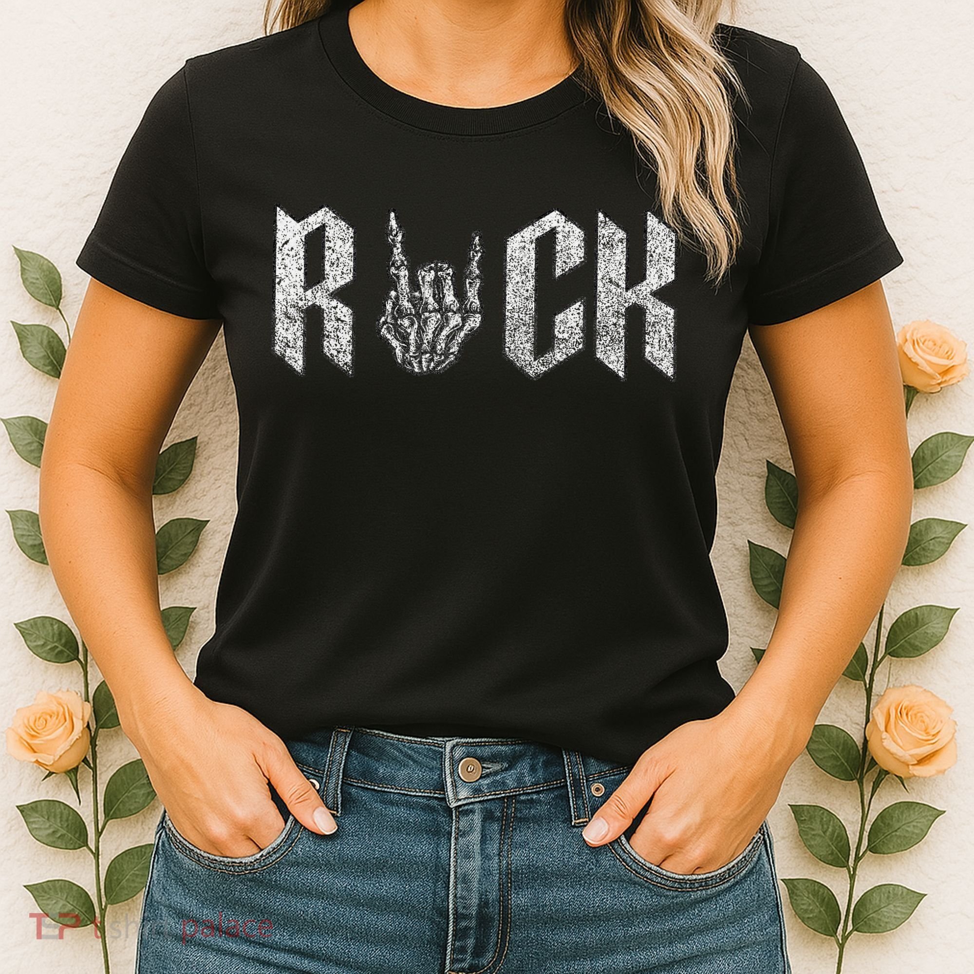 Rock On Band For  Rock And Roll Women's T-Shirt