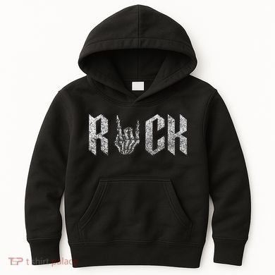 Rock On Band For  Rock And Roll Kids Hoodie