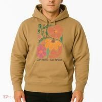 Retro Orange Blooms Groovy Floral We Exist We Resist Hoodie thumb 2