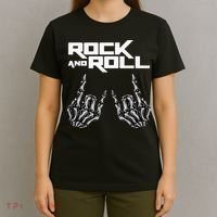 Rock On Band S For Women Rock And Roll T-Shirt thumb 4