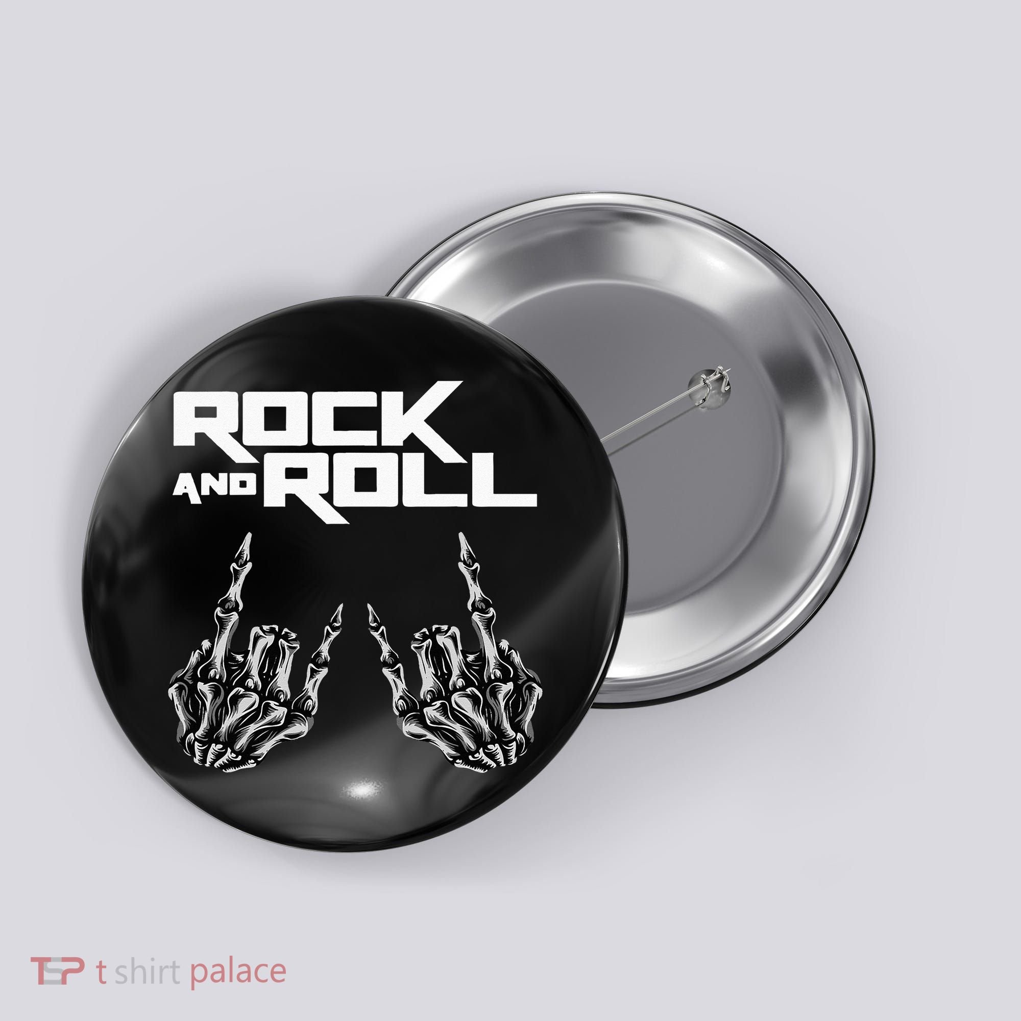 Rock On Band S For Women Rock And Roll Button