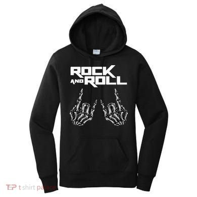 Rock On Band S For Women Rock And Roll Women's Hoodie