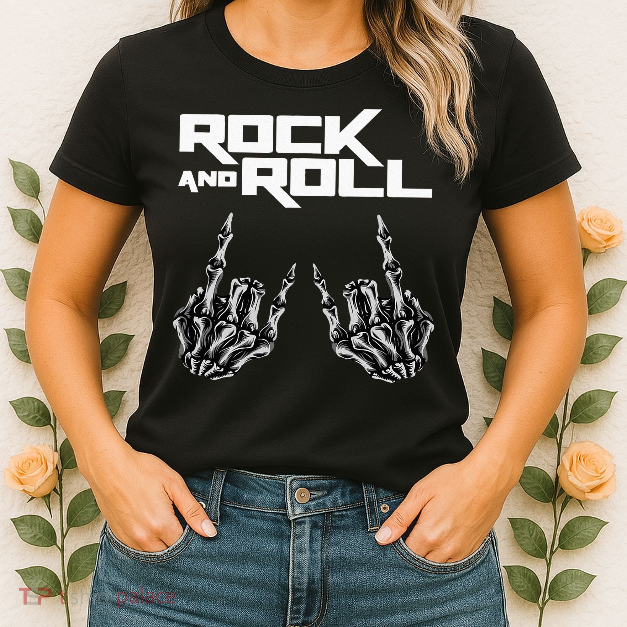 Rock On Band S For Women Rock And Roll Women's T-Shirt