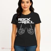 Rock On Band S For Women Rock And Roll Women's T-Shirt thumb 4