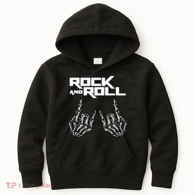 Rock On Band S For Women Rock And Roll Kids Hoodie