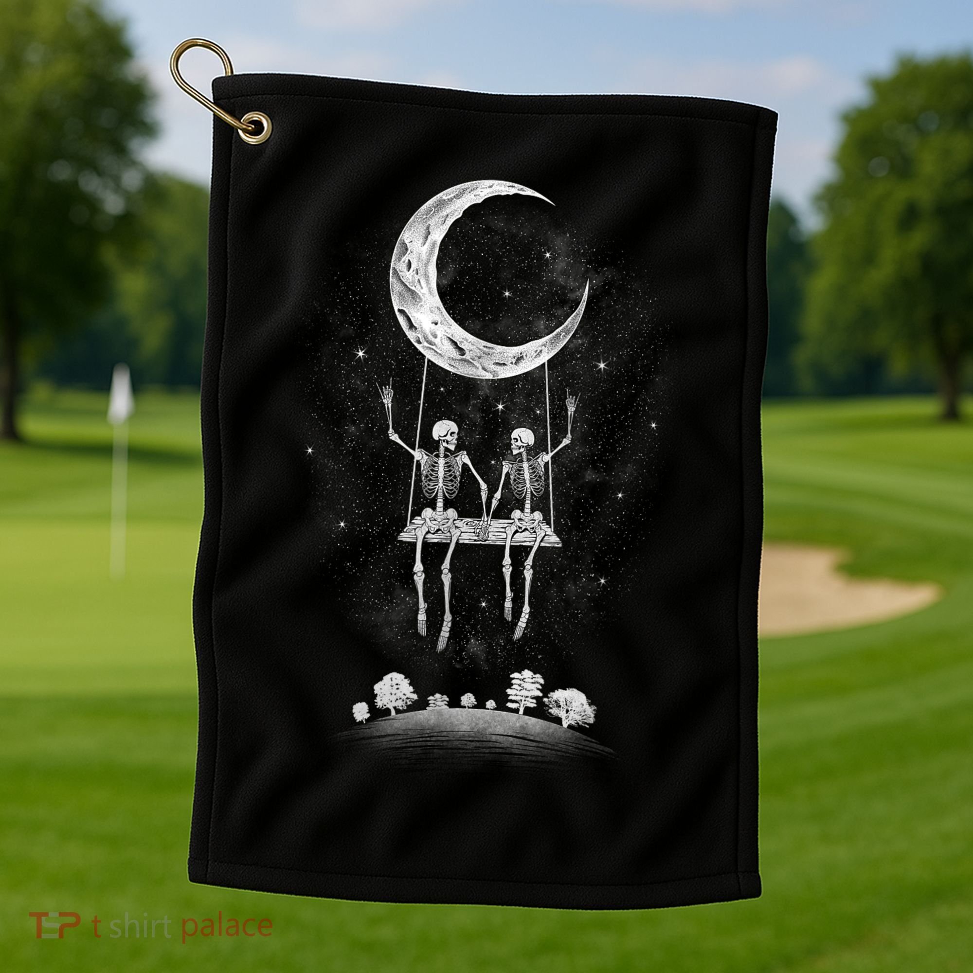 Rock On Band Tees For Women Rock And Roll For Men Golf Towel