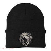 Rock On Bigfoot Sasquatch Loves Rock And Roll Mountain Trees Beanie thumb 0