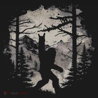 Rock On Bigfoot Sasquatch Loves Rock And Roll Mountain Trees Women's Hoodie thumb 2