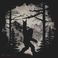 Rock On Bigfoot Sasquatch Loves Rock And Roll Mountain Trees Tumbler thumb 3