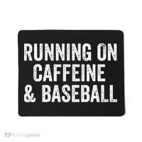 Running On Coffee And Baseball Caffeine Lover Mousepad thumb 0