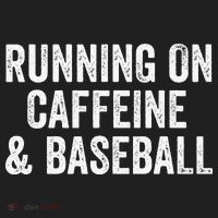 Running On Coffee And Baseball Caffeine Lover Golf Towel thumb 3