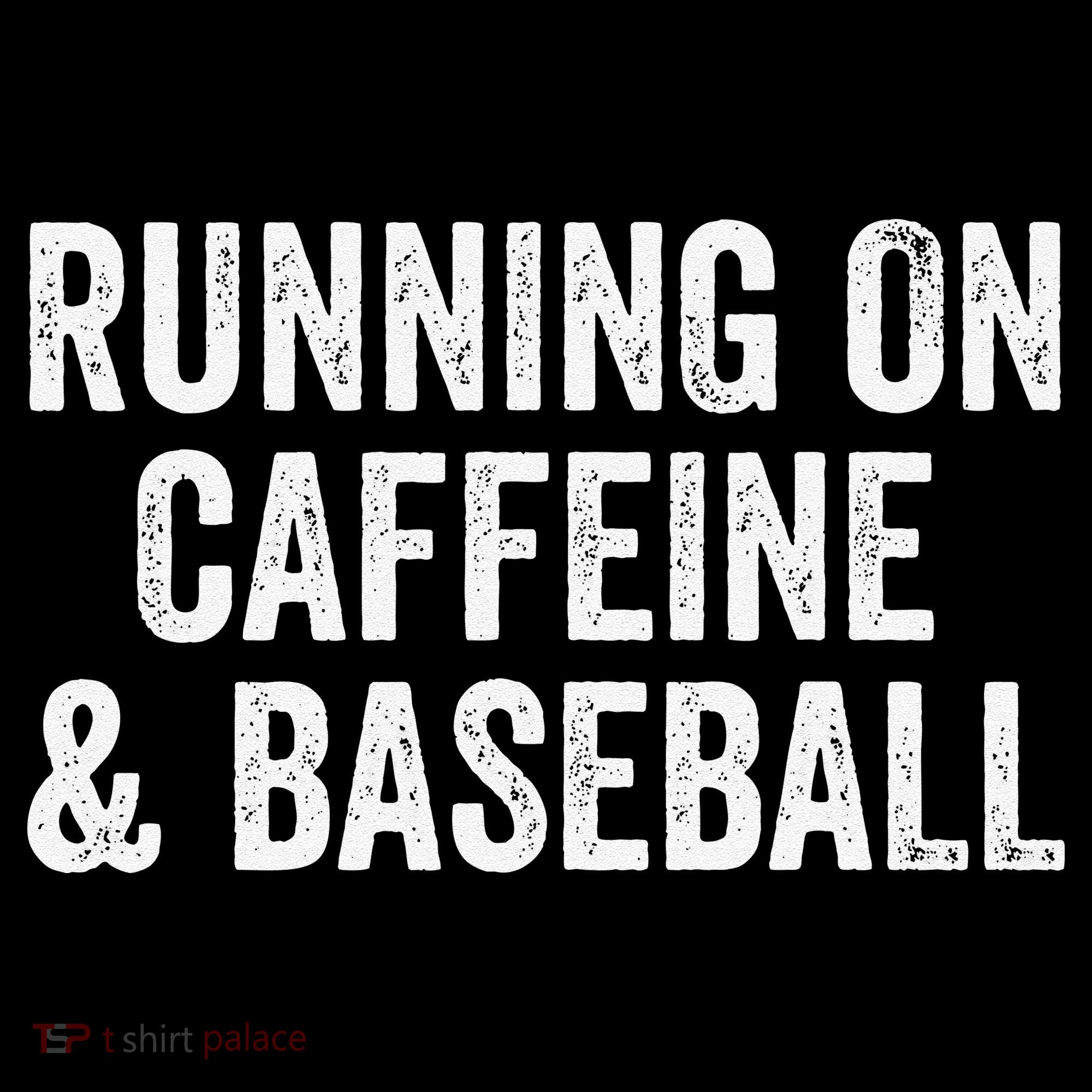 Running On Coffee And Baseball Caffeine Lover Kids Sweatshirt