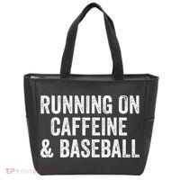 Running On Coffee And Baseball Caffeine Lover Tote Bag thumb 0
