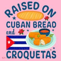 Raised On Cuban Bread And Croquetas Cuba Cuban Coaster thumb 2