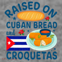 Raised On Cuban Bread And Croquetas Cuba Cuban Toddler Hoodie thumb 2