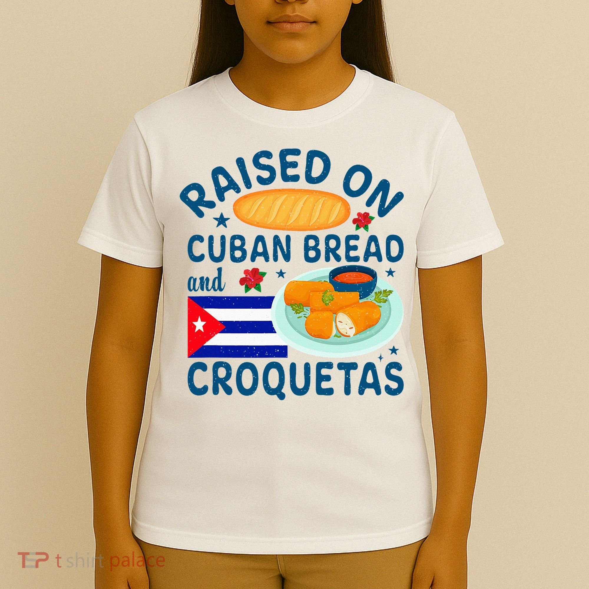 Raised On Cuban Bread And Croquetas Cuba Cuban T-Shirt