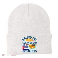 Raised On Cuban Bread And Croquetas Cuba Cuban Beanie thumb 0