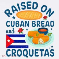 Raised On Cuban Bread And Croquetas Cuba Cuban Women's Hoodie thumb 2