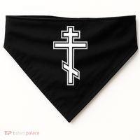 Russian Orthodox Cross Crucifix Christian USA-Made Doggie Bandana thumb 0