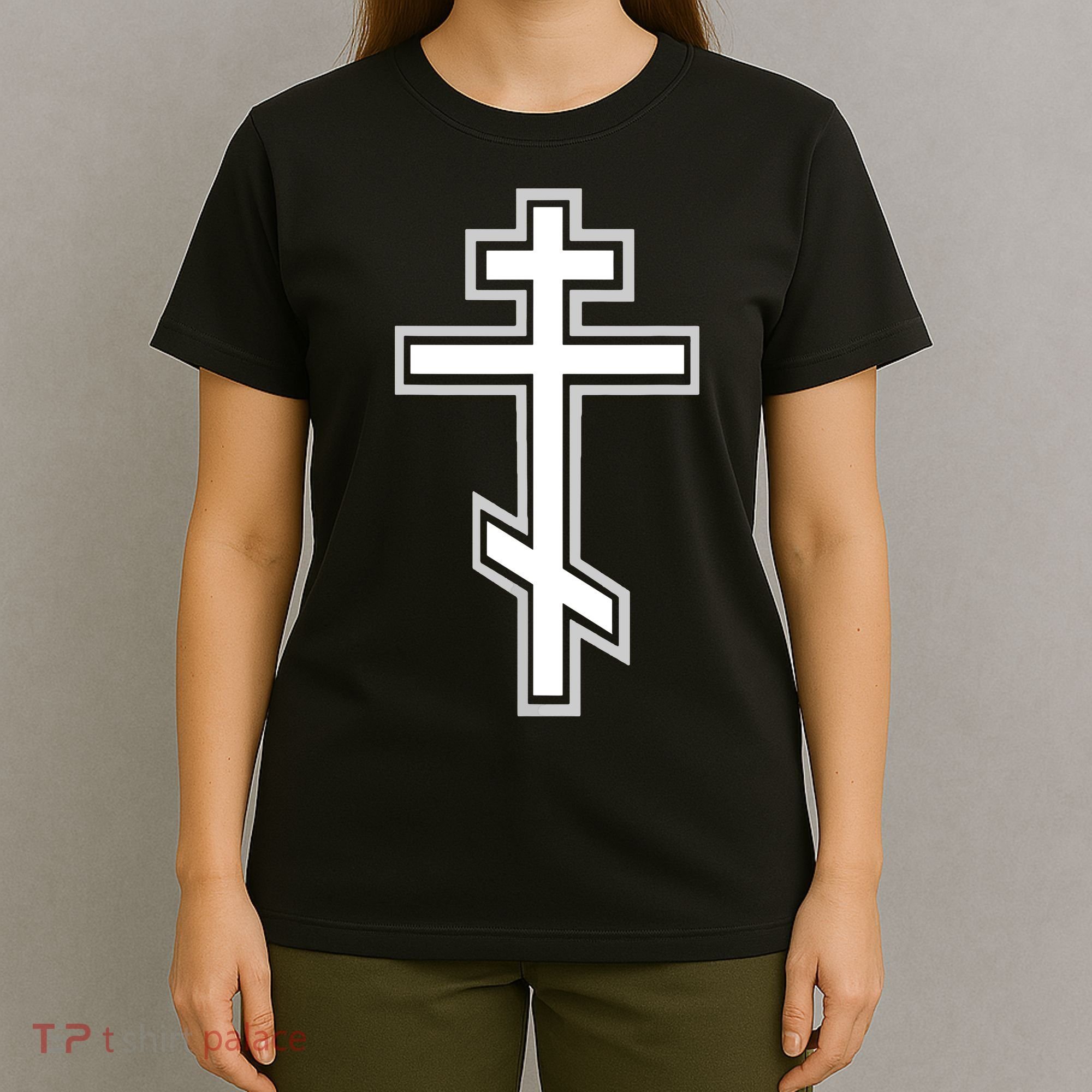 Russian Orthodox Cross Crucifix Christian T-Shirt