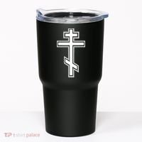 Russian Orthodox Cross Crucifix Christian Tumbler thumb 0