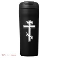 Russian Orthodox Cross Crucifix Christian 24oz Duet Stainless Steel Tumbler thumb 0