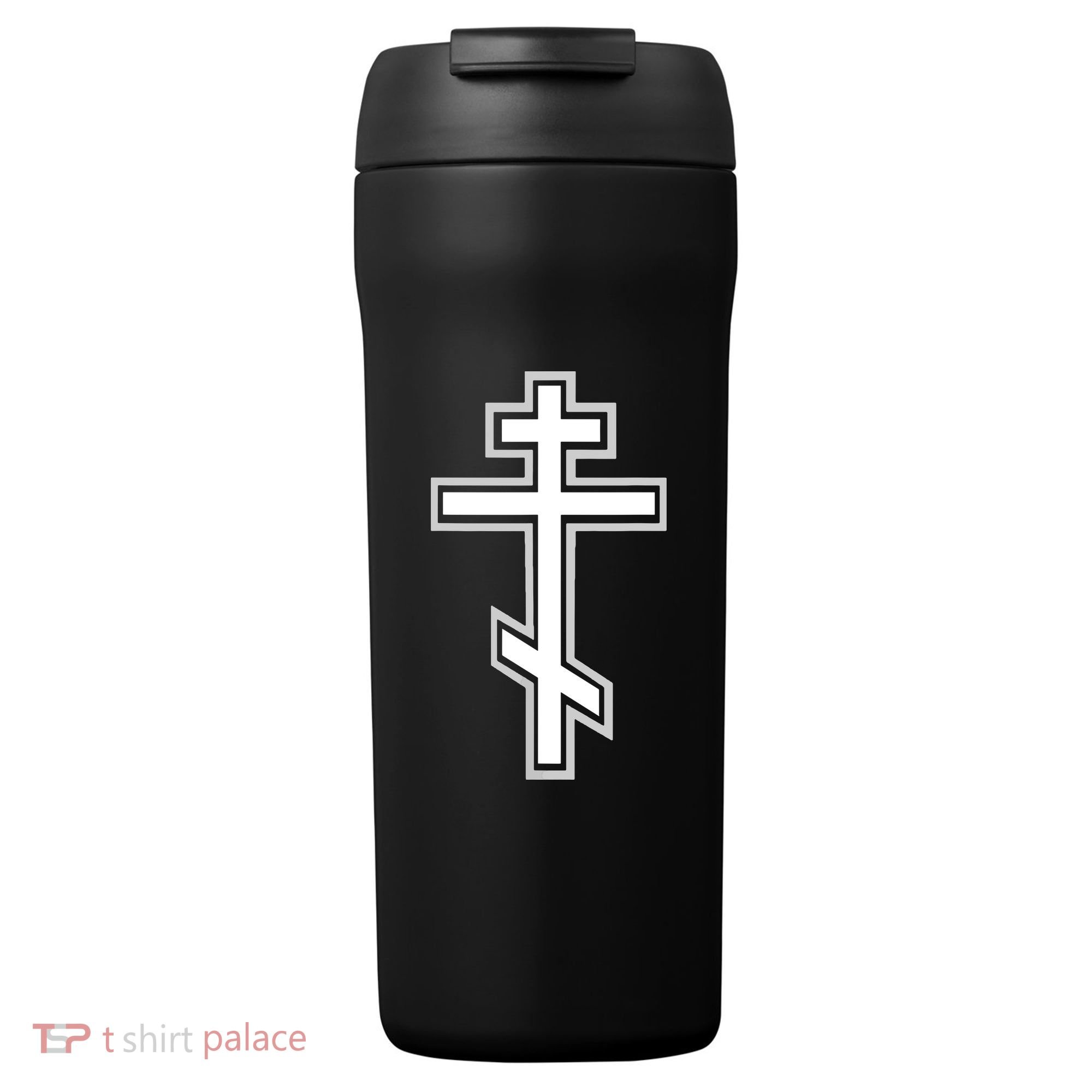 Russian Orthodox Cross Crucifix Christian 24oz Duet Stainless Steel Tumbler