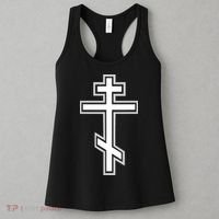 Russian Orthodox Cross Crucifix Christian Women's Tank Top thumb 3