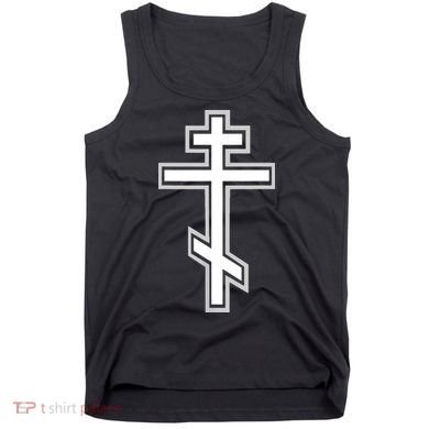 Russian Orthodox Cross Crucifix Christian Tank Top
